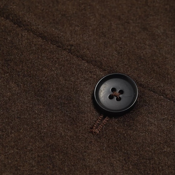 LOULOU STUDIO Vega Wool Blend Top/Jacket in Marled Brown - Picture 3 of 8